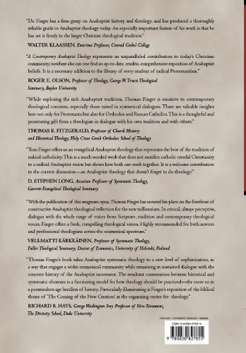 A Contemporary Anabaptist Theology: Biblical, Historical, Constructive,Used