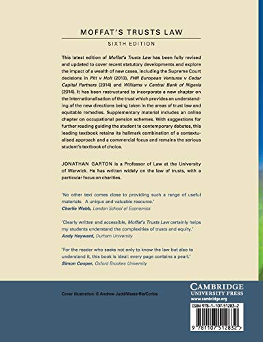 Moffat's Trusts Law 6th Edition: Text and Materials (Law in Context),Used