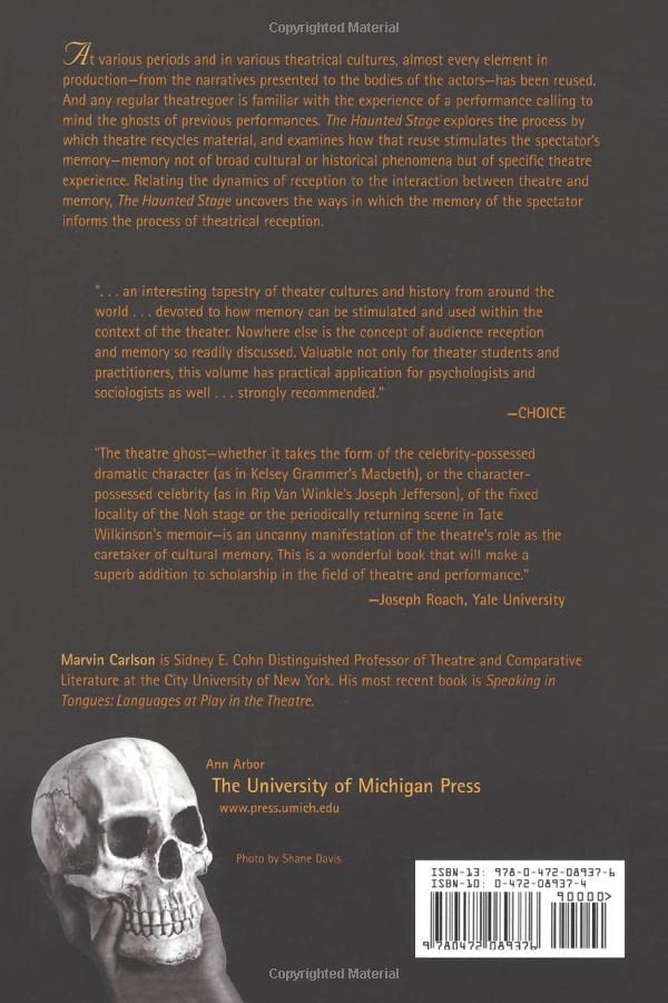 The Haunted Stage: The Theatre As Memory Machine (Theater: Theory/Text/Performance),Used