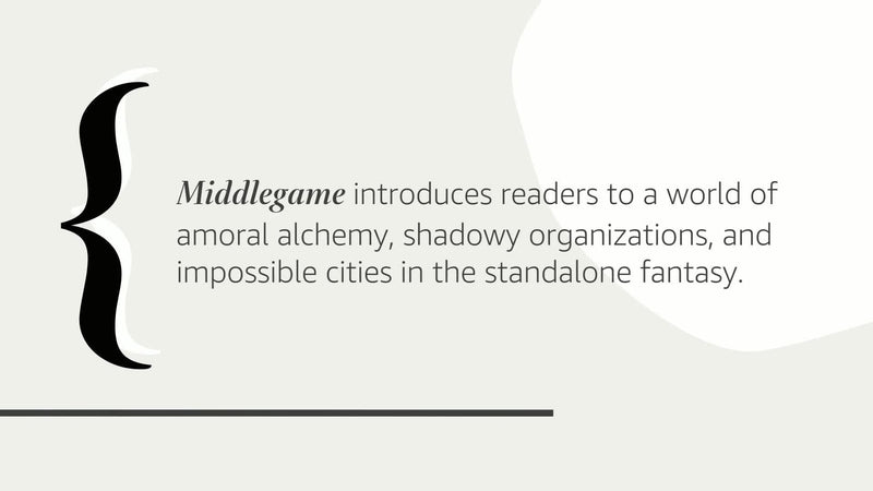 Tordotcom Middlegame - Alchemical Journeys, Book 1, Fantasy Adventure Novel