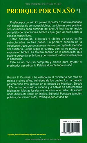 Predique por un ao #1 (Spanish and Spanish Edition),Used
