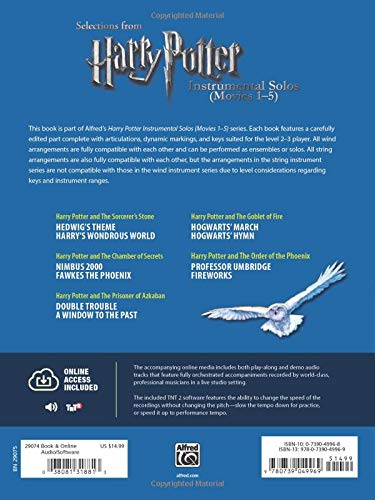 Harry Potter, Instrumental Solos for Violin/Piano Accompaniment (Movies 15) (Pop Instrumental Solo)