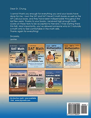 Dr. John Chung's SAT Math Fourth Edition: 60 Perfect Tips and 16 Complete Practice Tests,New