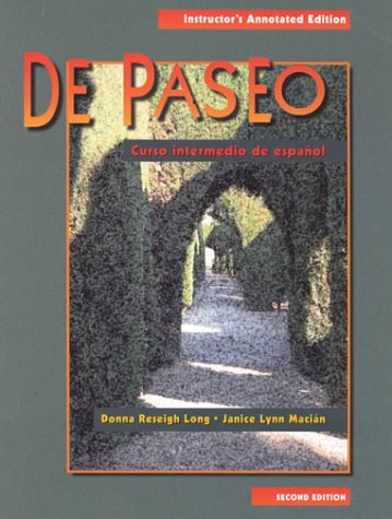 De Paseo, Instructors Annotated Edition (Spanish Edition),Used