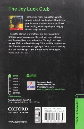 Oxford Bookworms Library: The Joy Luck Club: Level 6: 2,500 Word Vocabulary,Used