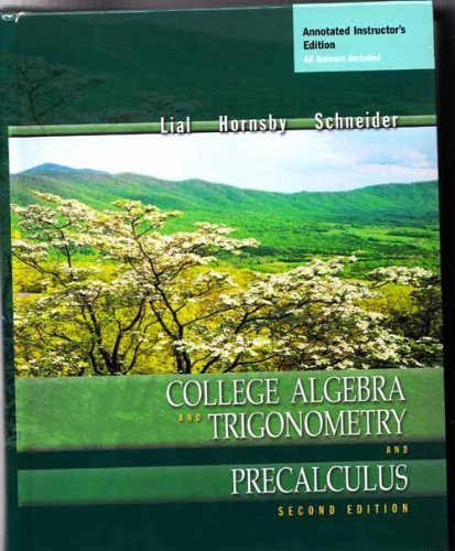 College Algebra and Trigonometry and Precalculus,Used