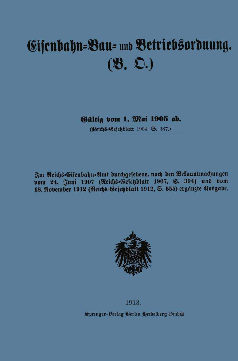 EisenbahnBau und Betriebsordnung (German Edition),Used