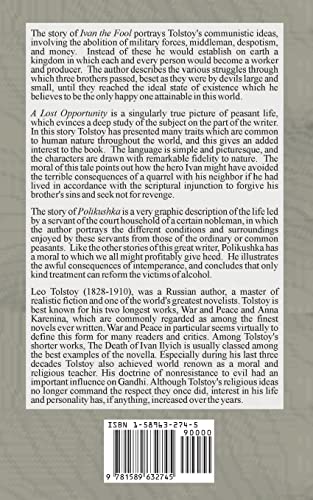 Ivan the Fool: A Lost Opportunity and Polikushka,Used