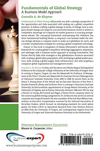Fundamentals of Global Strategy: A Business Model Approach (Strategic Management Collection),Used