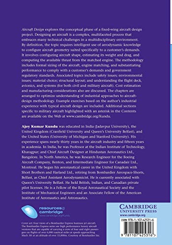 Aircraft Design (Cambridge Aerospace Series, Series Number 27),Used
