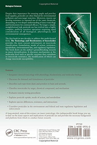 The Toxicology and Biochemistry of Insecticides,Used