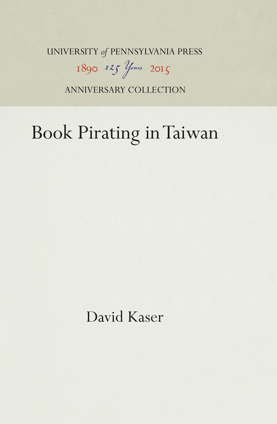 Book Pirating in Taiwan (Anniversary Collection),Used