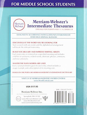 MerriamWebster's Intermediate Thesaurus,Used