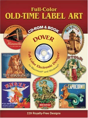 Fullcolor Oldtime Label Art Cdrom And Book,Used