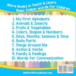 My First Italian Alphabets Picture Book with English Translations: Bilingual Early Learning & Easy Teaching Italian Books for Ki,Used