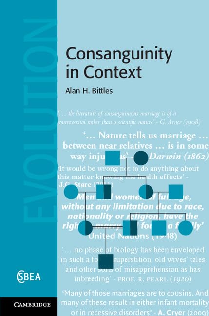 Consanguinity in Context (Cambridge Studies in Biological and Evolutionary Anthropology, Series Number 63),Used