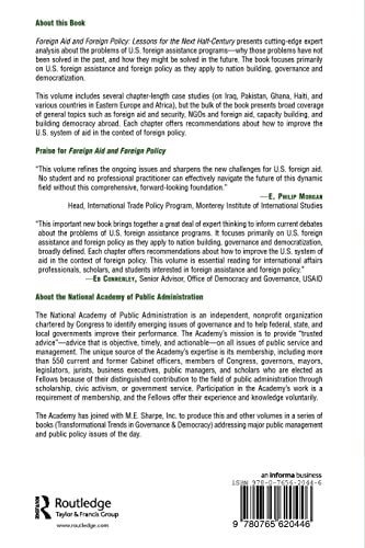 Foreign Aid and Foreign Policy: Lessons for the Next Halfcentury (Transformational Trends in Goverance and Democracy),Used