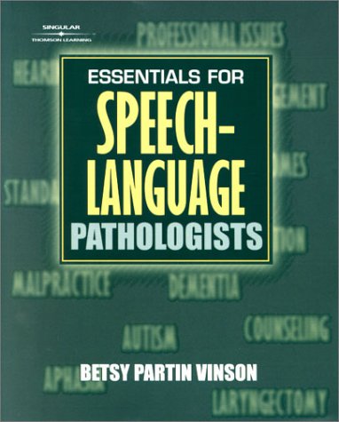 Essentials For SpeechLanguage Pathologists,Used