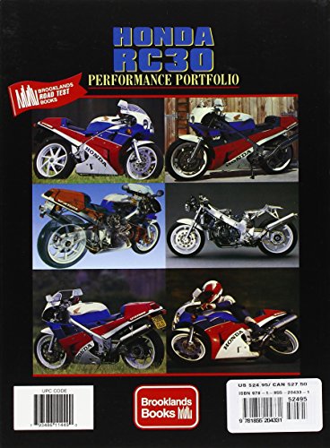 Honda RC30 Performance Portfolio 19881992,Used