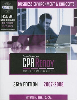 CPA Ready Comprehensive CPA Exam Review  36th Edition 20072008: Business Environment & Concepts (Cpa Comprehensive Exam Review,Used