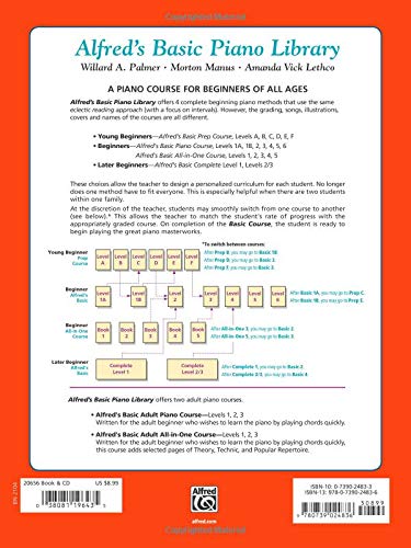 Alfred's Basic Piano Library Lesson Book, Bk 1A: Book & CD (Alfred's Basic Piano Library, Bk 1A),New