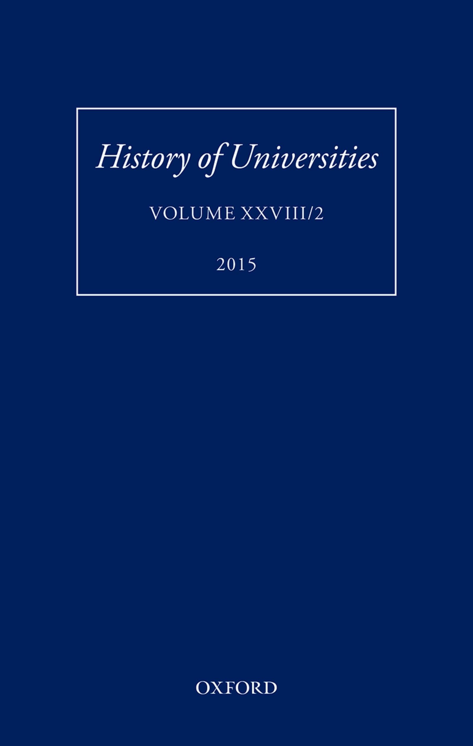 History of Universities: Volume XXVIII/2 (History of Universities Series),Used