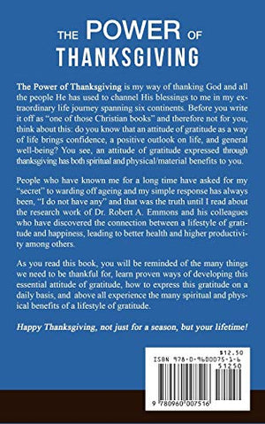 THE POWER OF THANKSGIVING: A Blueprint for Contentment, Fulfillment, and WellBeing through Gratitude,Used