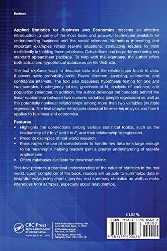 Applied Statistics for Business and Economics,Used
