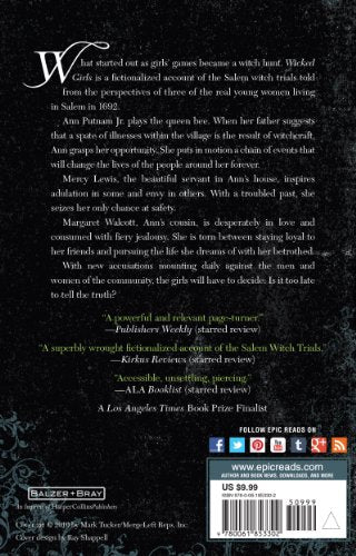 Wicked Girls: A Novel of the Salem Witch Trials,Used