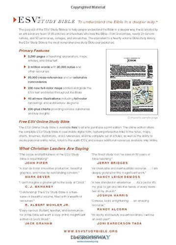ESV Study Bible, Personal Size (TruTone, Brown/Cordovan, Portfolio Design),New