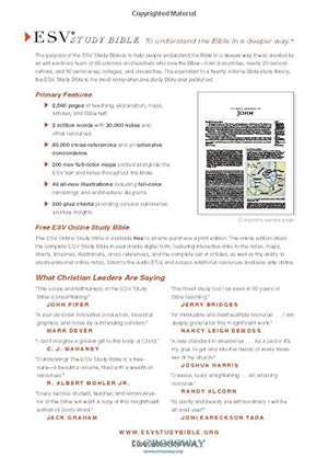 ESV Study Bible, Personal Size (TruTone, Brown/Cordovan, Portfolio Design),Used