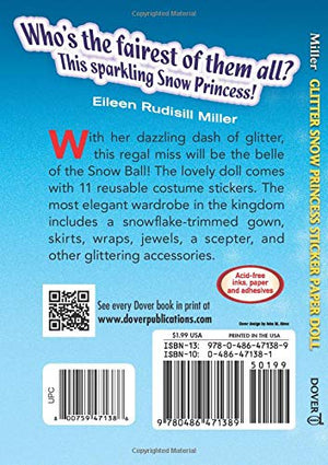 Glitter Snow Princess Sticker Paper Doll (Dover Little Activity Books: Fantasy),Used