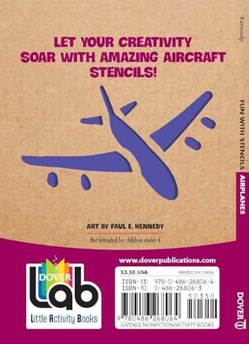 Fun With Airplane Stencils (Dover Little Activity Books: Travel),Used