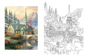 Posh Adult Coloring Book: Thomas Kinkade Designs For Inspiration & Relaxation (Posh Coloring Books) (Volume 14),Used