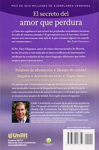 Los 5 Lenguajes Del Amor: El Secreto Del Amor Que Perdura (Spanish Edition),Used