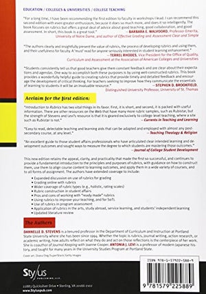 Introduction To Rubrics: An Assessment Tool To Save Grading Time, Convey Effective Feedback, And Promote Student Learning