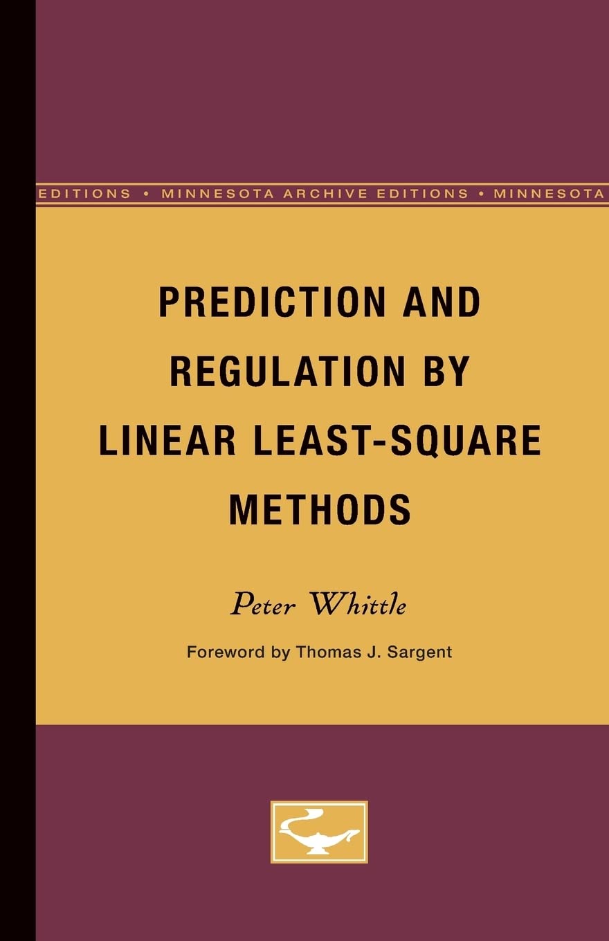 Prediction And Regulation By Linear Leastsquare Methods,Used