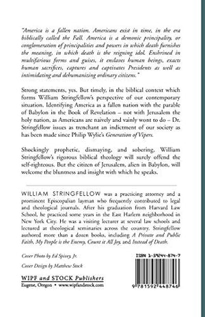An Ethic for Christians and Other Aliens in a Strange Land (William Stringfellow Library),Used
