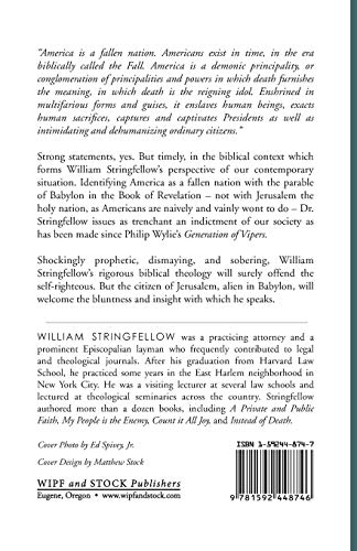 An Ethic for Christians and Other Aliens in a Strange Land (William Stringfellow Library),New