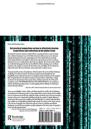 Collection Development Issues in the Online Environment,Used