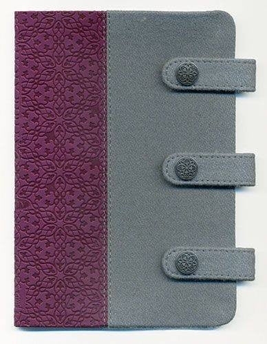 Holy Bible: King James Version, Gray & Plum, Fabric/Leathersoft, Compact, Ultraslim (Designer),Used