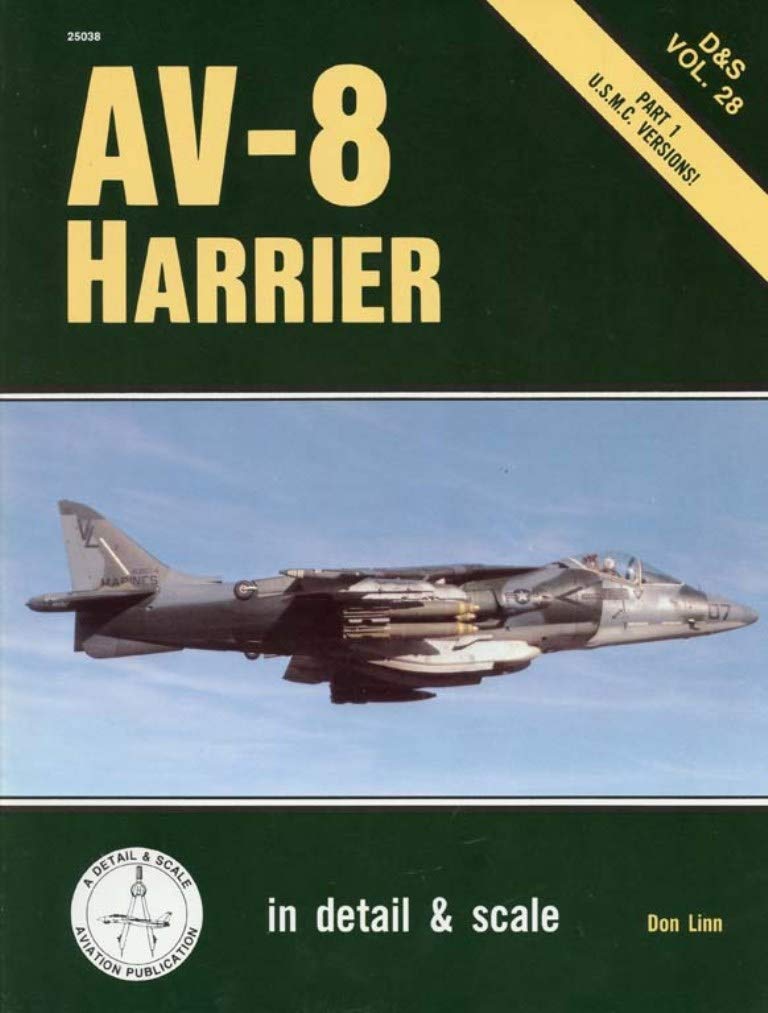 Av8 Harrier In Detail & Scale, Part 1: Usmc Versions (D&S, Vol. 28),Used