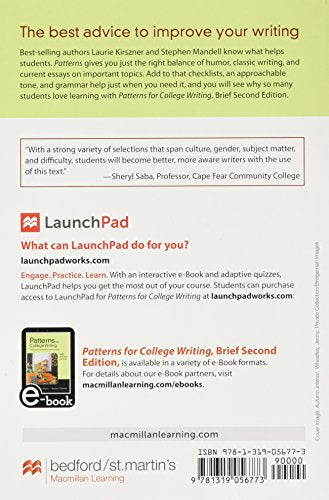 Patterns for College Writing, Brief Second Edition,New