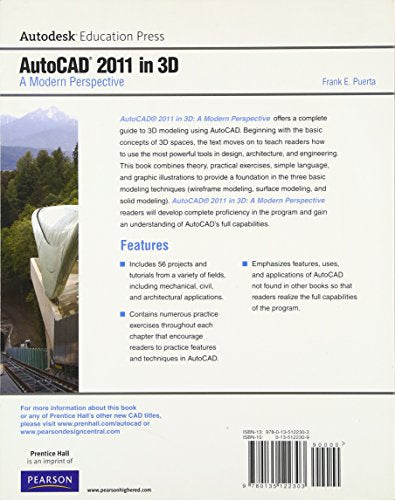 AutoCAD 2011 in 3D: A Modern Perspective (Autodesk Education Press Series),New