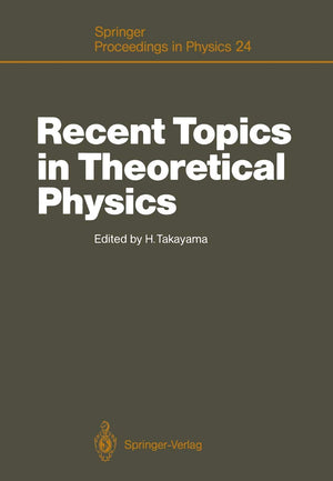 Recent Topics in Theoretical Physics: Proceedings of the first NishinomiyaYukawa Memorial Symposium, Nishinomiya, Japan, Novemb,Used