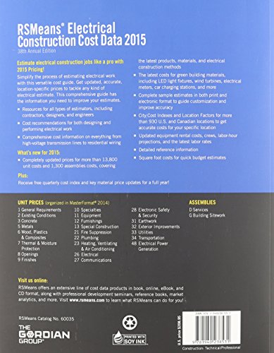 RSMeans Electrical Cost Data 2015,Used