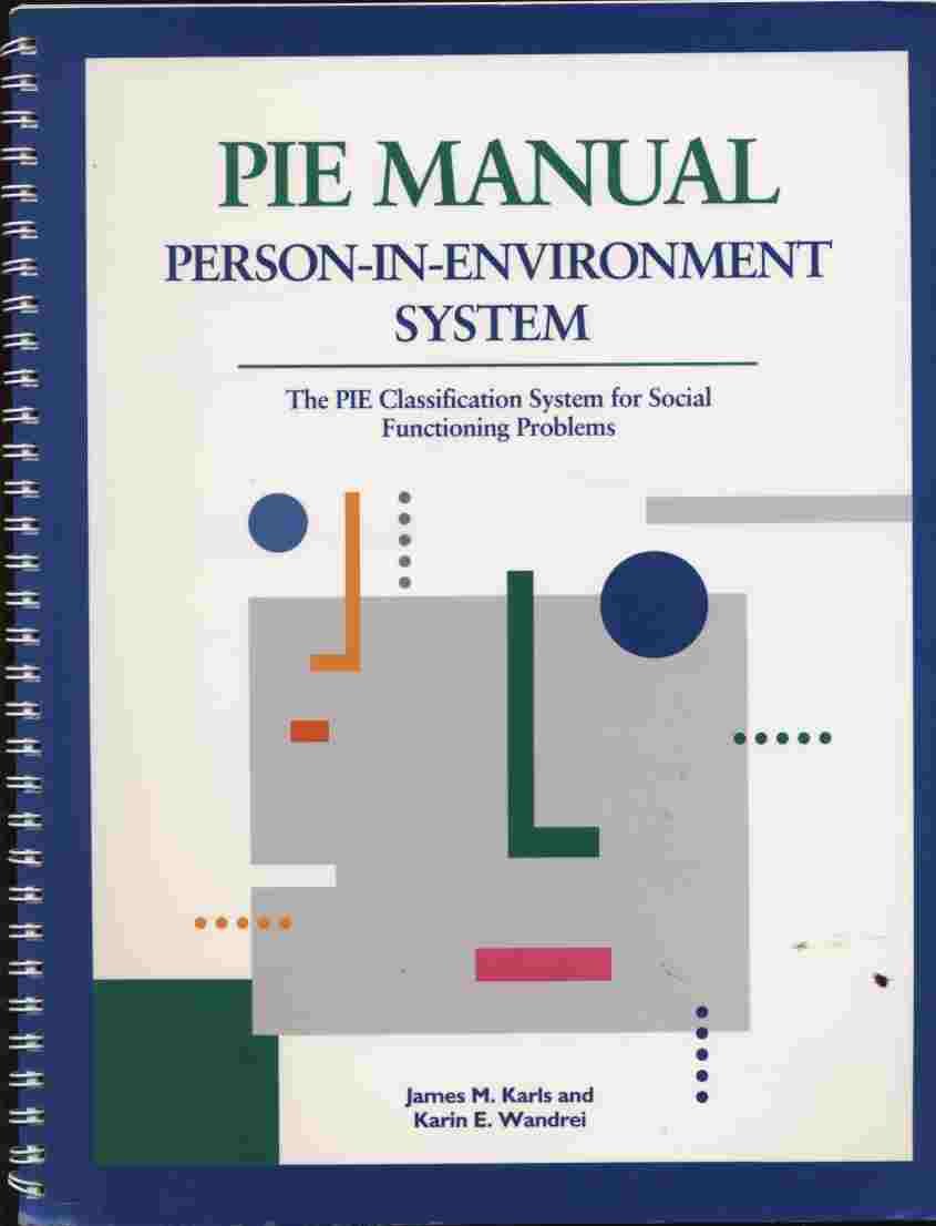 PersoninEnvironment System: The PIE Classification System for Social Functioning Problems  Manual,Used