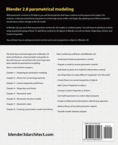 Blender 2.8 parametric modeling: Drivers, Custom Properties, and Shape Keys for 3D modeling,Used