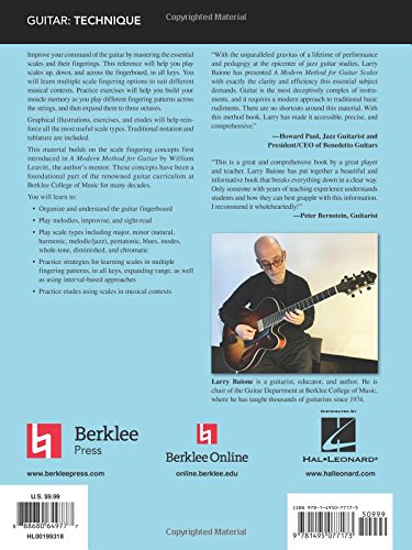 A Modern Method for Guitar Scales  Essential Guitar Scales and Fingering Patterns  Berklee Guide Guitar Method Book  Learn Scal,New