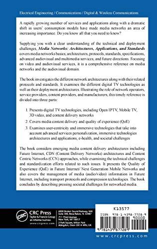 Media Networks: Architectures, Applications, and Standards,Used